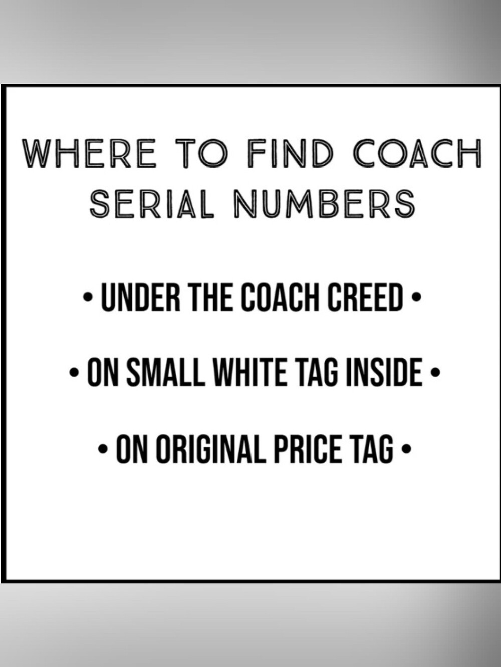 🛑 MUST READ: How to Spot a Fake Coach Bag Guide 🛑 - Picture 5 of 16